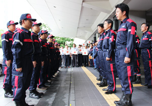 出発式の写真（その1）