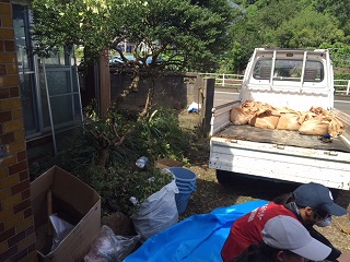 ボランティアの活動風景3：作業風景