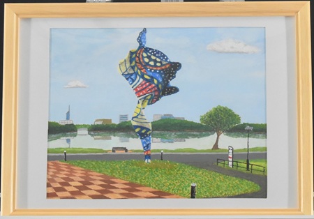 岡村　克彦「ウィンド・スカルプチャー（SG）Ⅱ　（大濠公園にて）」