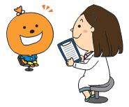 画像:問診を受けているよかろうもんのイラスト