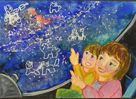 明石　怜來「いつかあのほしに行きたいな」