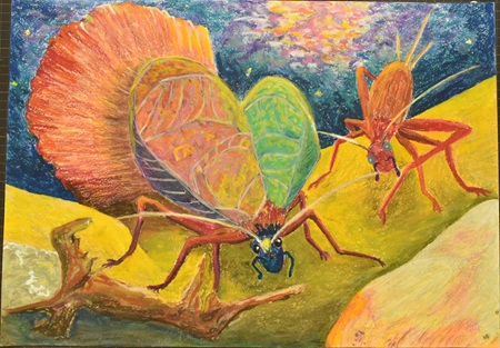 成田　紗理「スズムシの夜　うたのいろ」