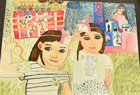 小宮　花「親友と行った夏祭り」