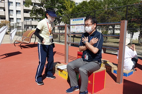 ロコモ椅子を使った体力測定