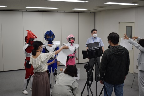 動画撮影中の様子