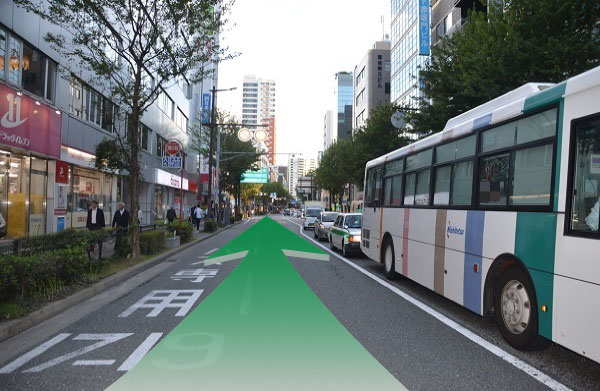 赤坂交差点から赤坂一丁目交差点への写真