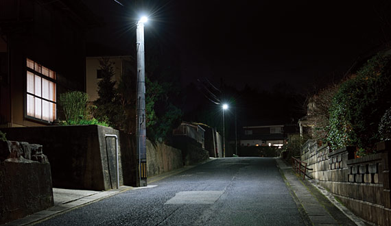 LED防犯灯の設置例の写真