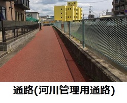 河川管理用道路の写真