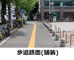 歩道路面の写真
