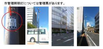 画像：対象となる道路照明灯1