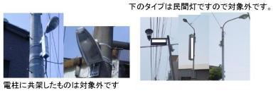 画像：対象となる道路照明灯2
