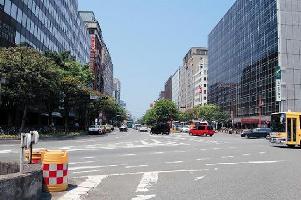 大博通りの様子の写真