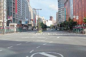 渡辺通りの様子の写真