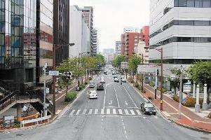 那の津通りの様子の写真