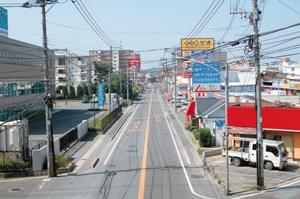 和白通りの様子の写真