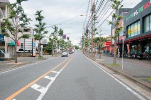 福大通りの様子の写真