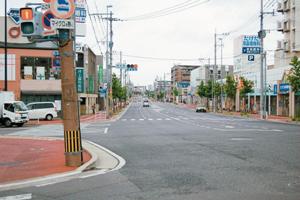 城南学園通りの様子