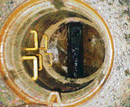 正常な流路のマンホールの画像