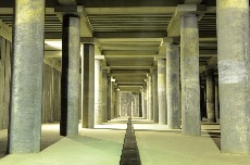 山王２号調整池の内部写真