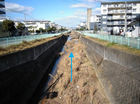 名柄川整備前の写真