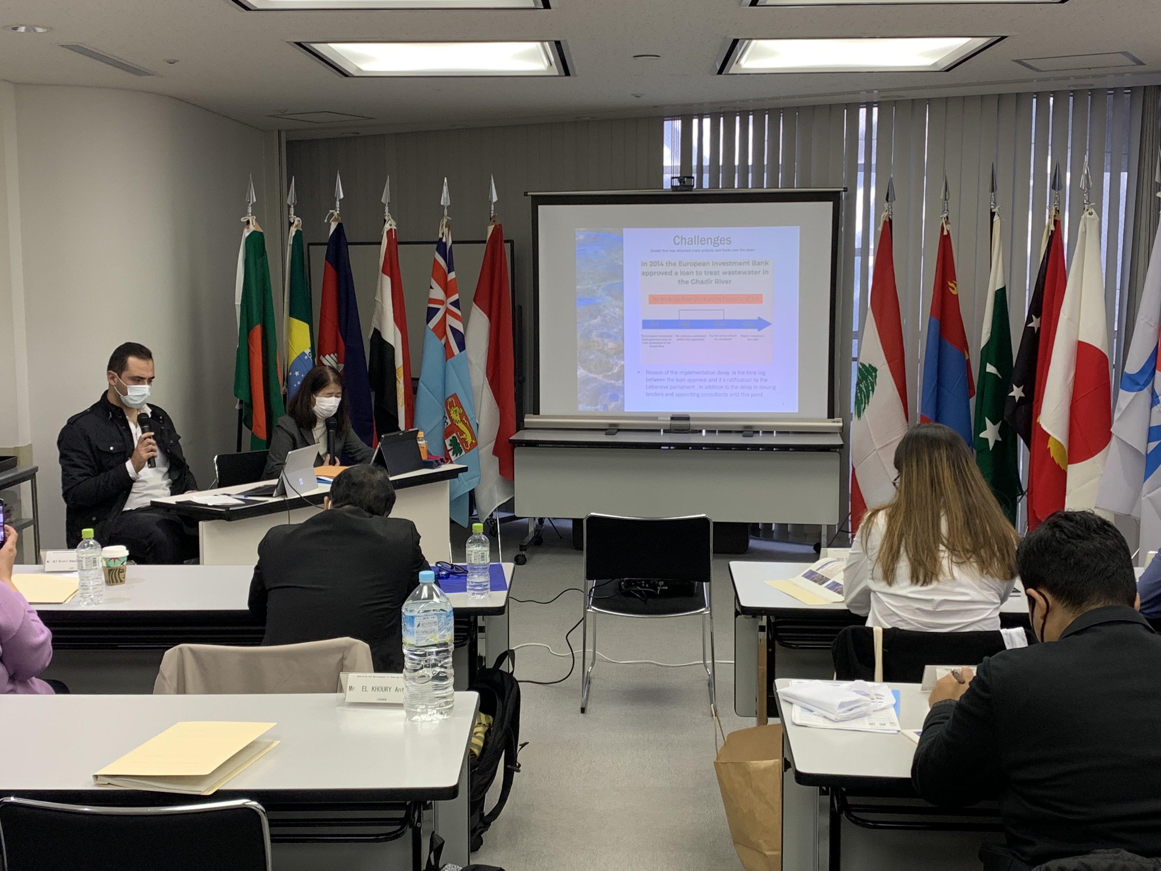 日本での取組みを学んだ研修員による実行計画報告会