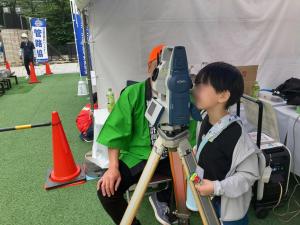 測量機器操作体験の様子