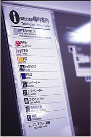 【画像】音声による案内が可能な案内図