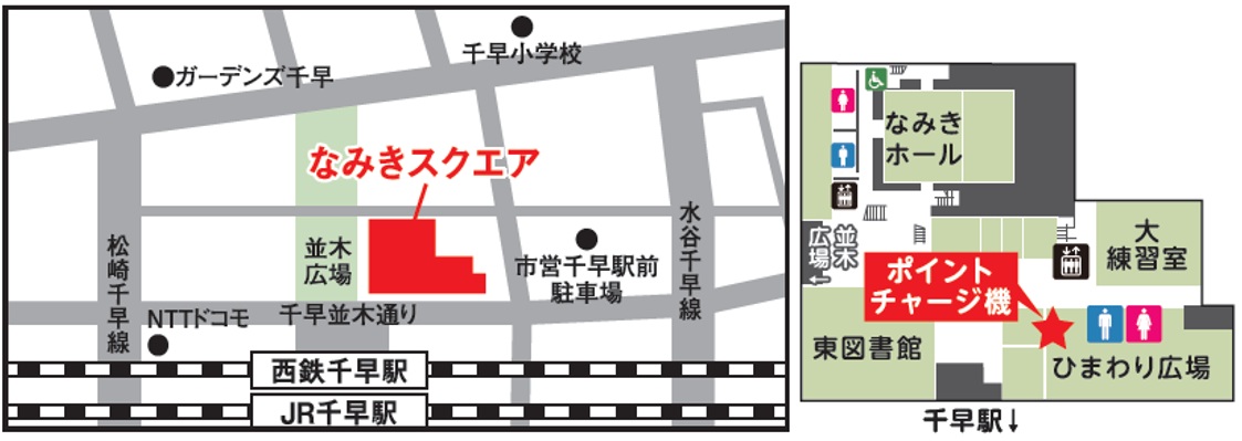 なみきスクエアの地図