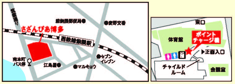 さざんぴあの地図