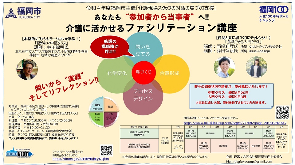 令和4年度「介護現場スタッフの対話の場づくり」の案内画像