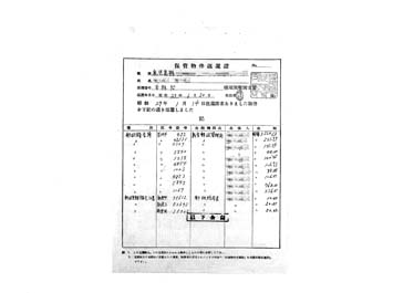 画像:保管物件返還証