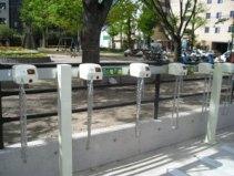 原付バイク専用駐輪場の画像