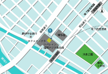 川端駐輪場案内図の画像