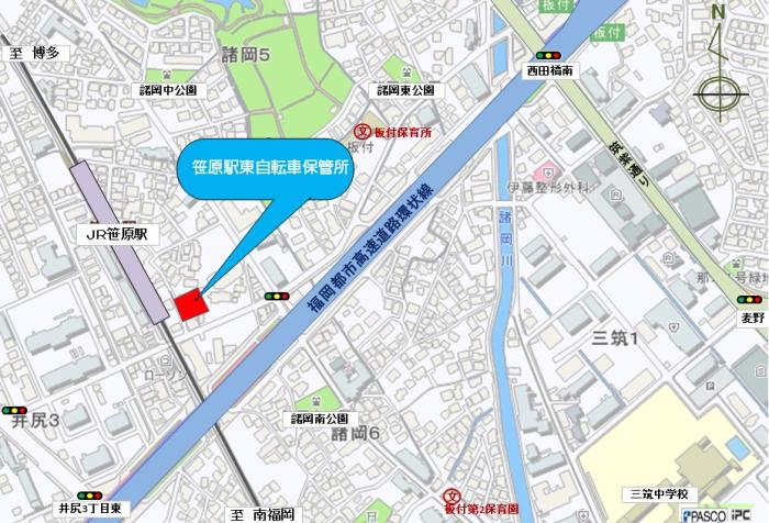 笹原保管所地図