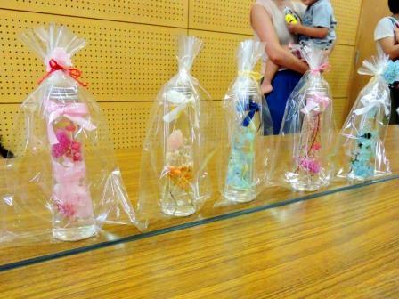 完成したハーバリウム