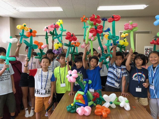 完成したバルーンアート