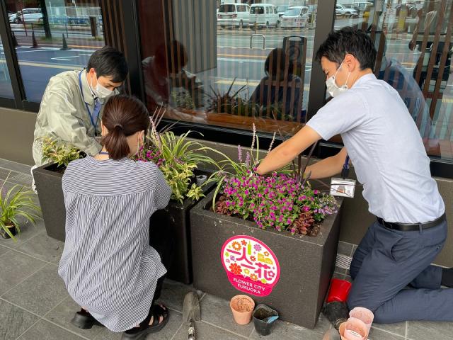 博多区役所フラワーポット１