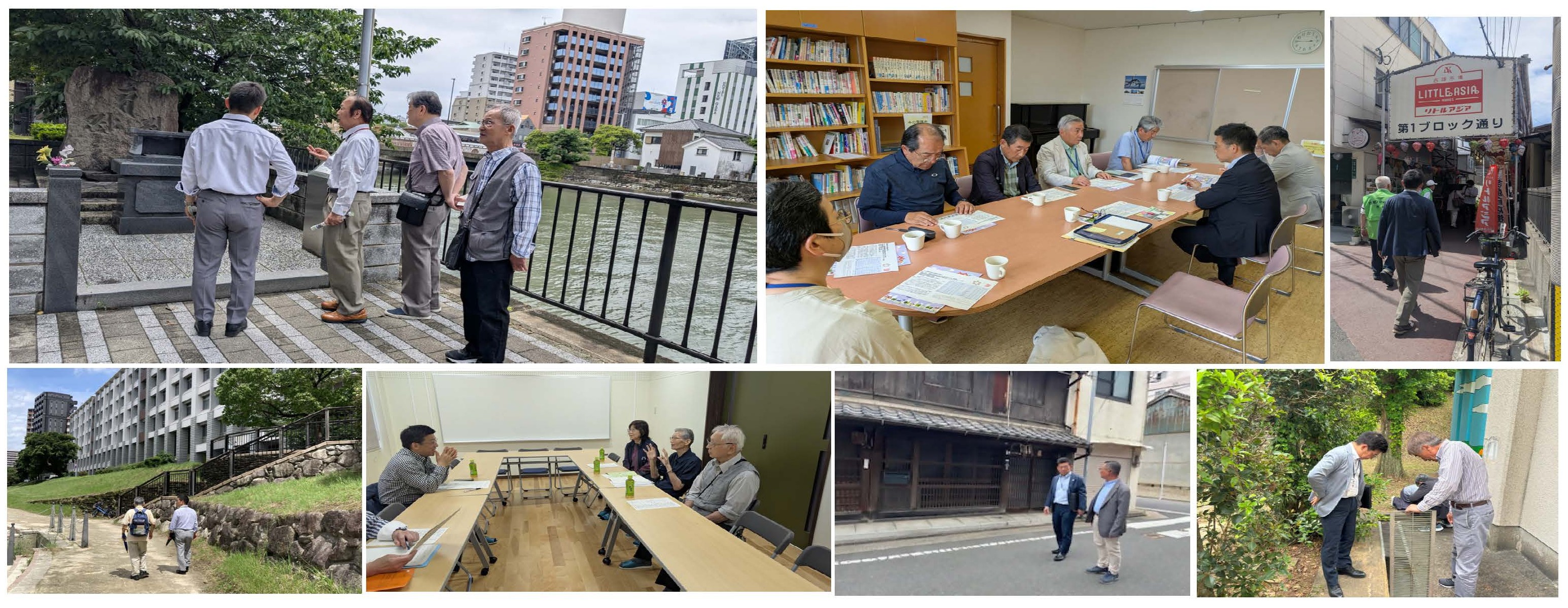 区長と地域の皆さんとの意見交換の様子