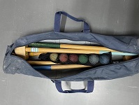 グラウンドゴルフのスティック、ボール画像