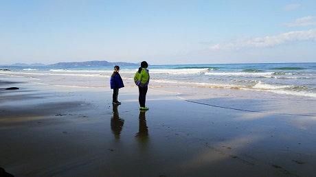 奈多海岸からの写真