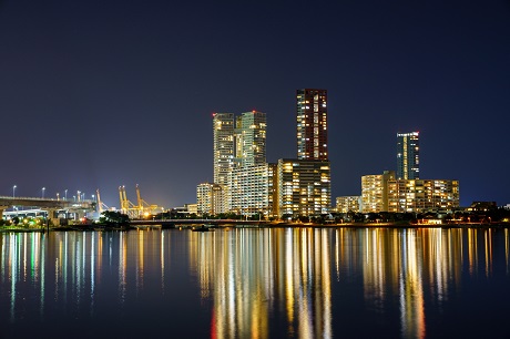 アイランドシティの夜景の写真１