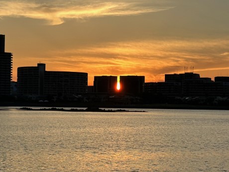 アイランドシティの夕陽　２枚目