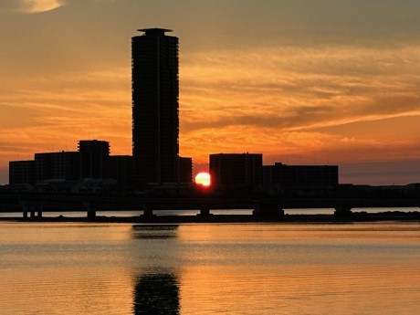 アイランドシティの夕陽　３枚目
