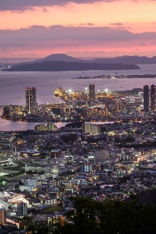 立花山から見る夕景１