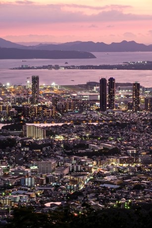 立花山から見た夕景２