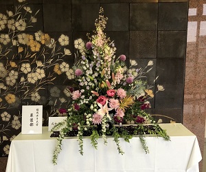 華道部の作品展です