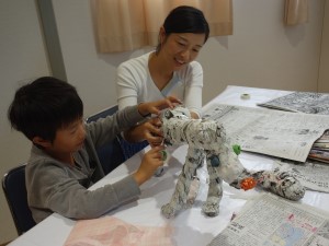 美術の作品展です。