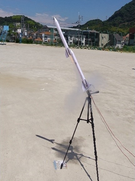 ロケット打ち上げの瞬間