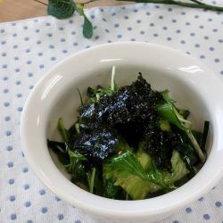 青ねぎとわかめのチョレギサラダの写真