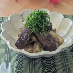 手割りなすのレンジ揚げ浸し風　画像